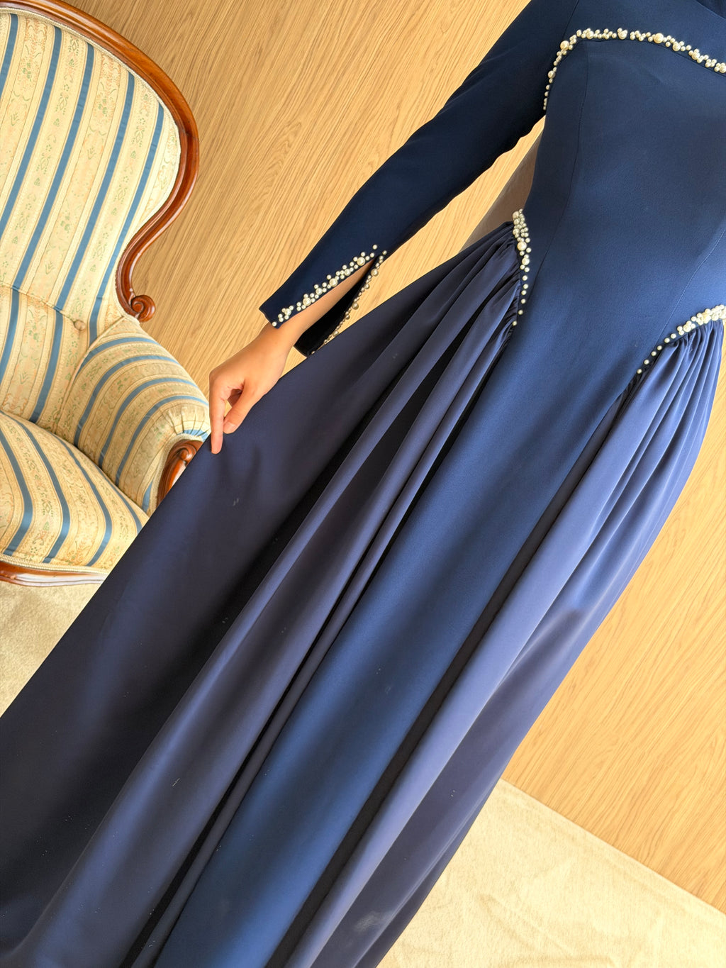 Elina İnci Abiye ⭐ -Lacivert