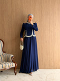 Royal Pearl Abiye -Lacivert