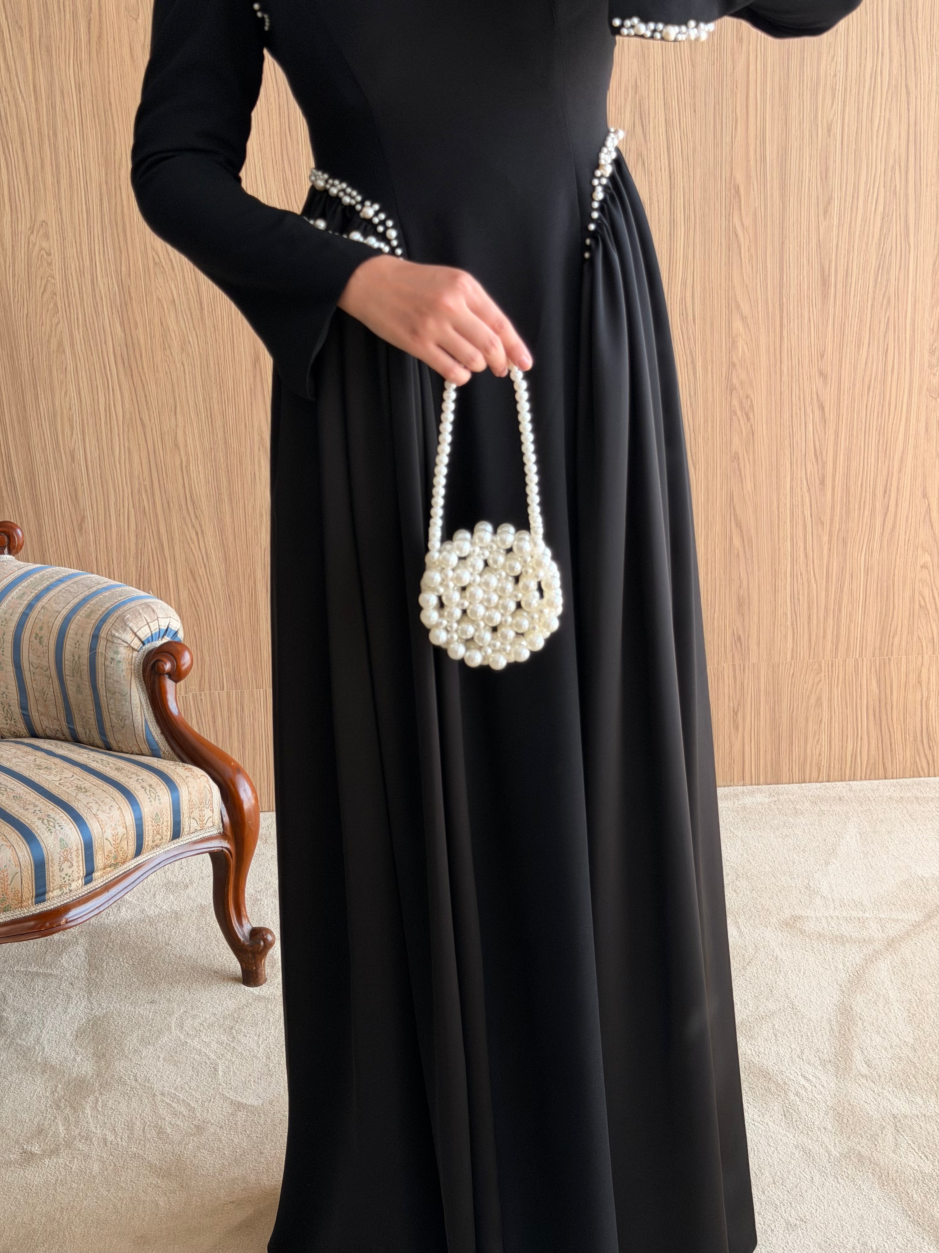 Elina İnci Abiye ⭐ -Siyah