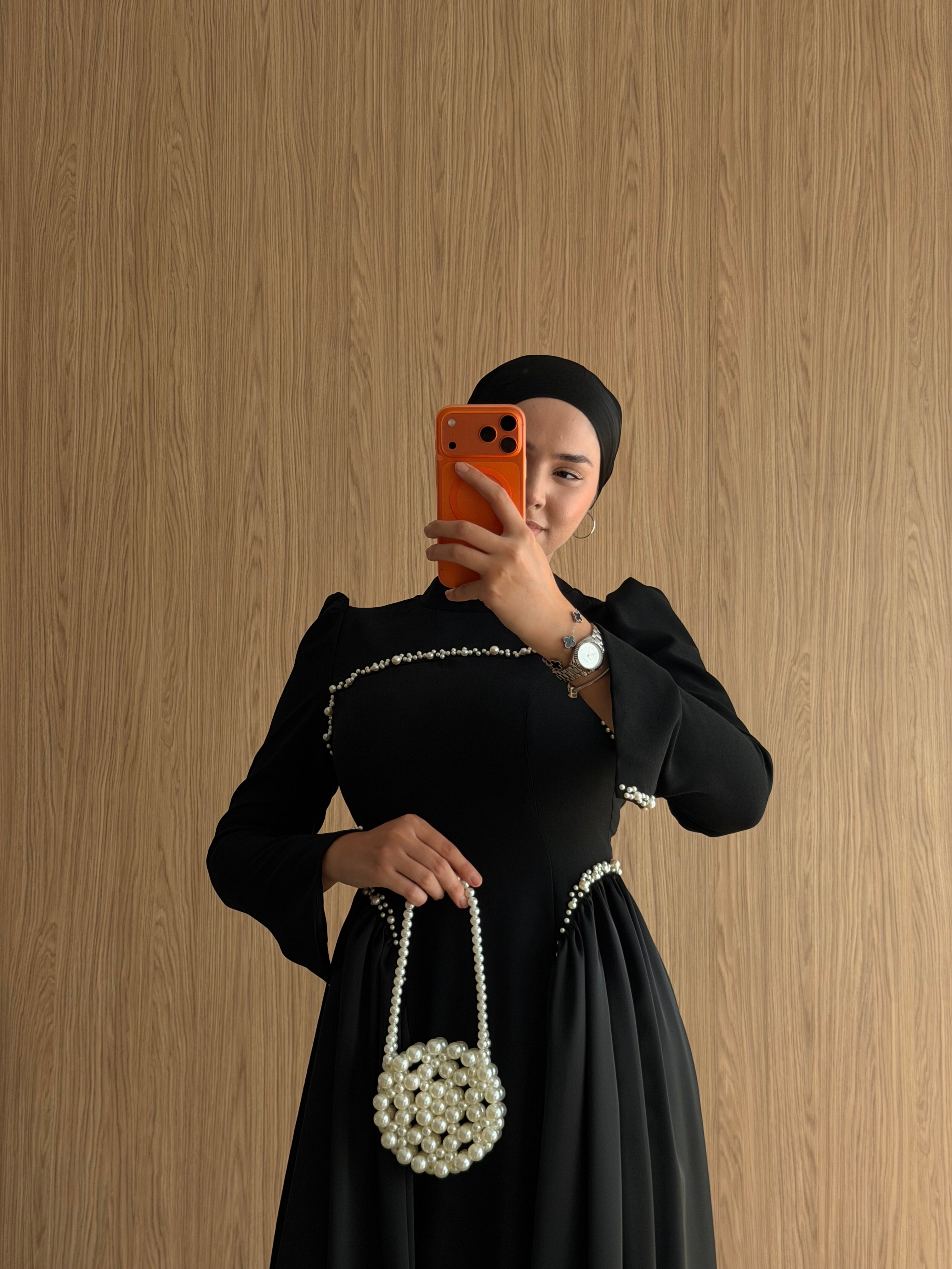 Elina İnci Abiye ⭐ -Siyah