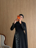 Sera İncli Abiye- Siyah
