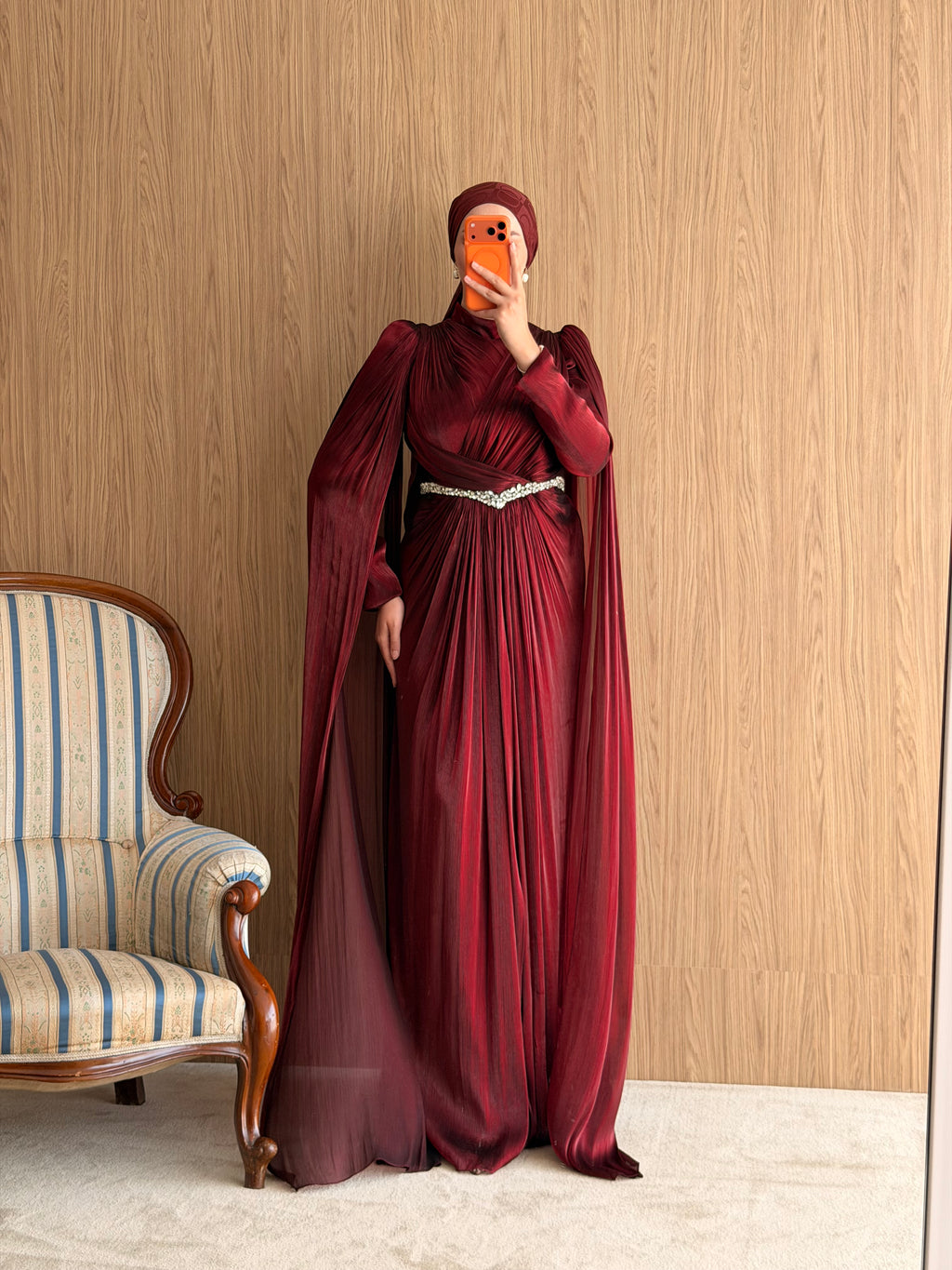 Lavinia Pelerinli Abiye-Bordo